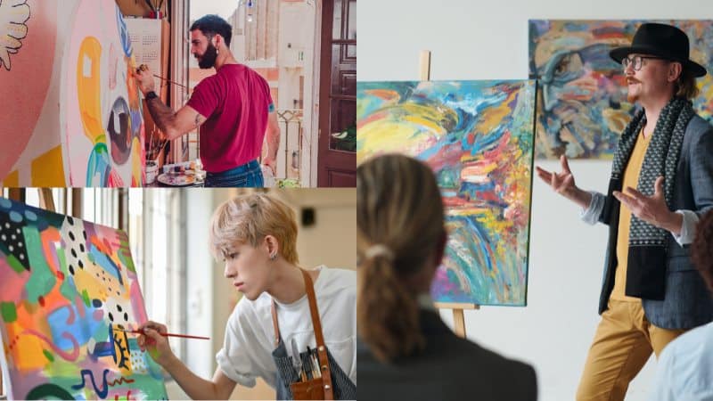 Des spécialistes de l'art de la peinture dans le monde