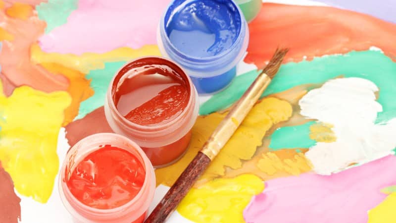 Un test de couleur par un débutant en peinture