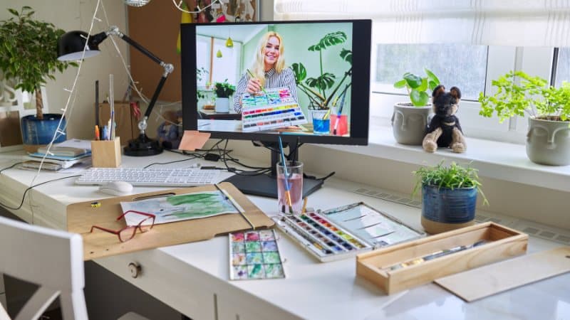 Une vidéo de cours d'art